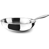 IBILI - Wok Triply Natural 30 cm, Stainless steel, suitable for induction, without non-stick