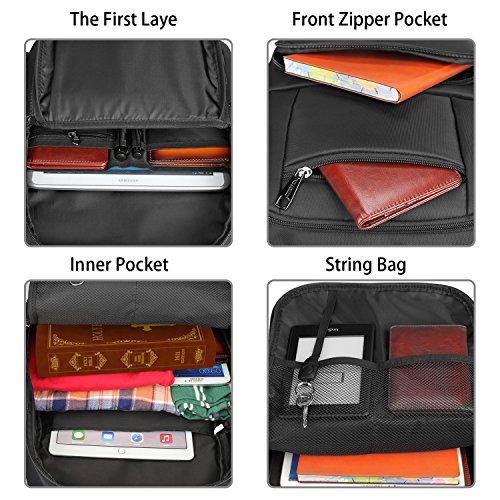 OMOTON Laptop Rucksack f  r alles Tablet und Laptops bis zu 15 6 zoll  zur Arbeit und Reise   wasserabweisend  Anti-Diebstahl  ger  umig  f  r Damen u