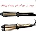 MHU 3 in 1 Ceramic Straightening hair Brush Heat Resistant Hair Straightener and Ceramic Curler Lock Temp LED Display Dual Voltage Auto Shut Off UK Plug