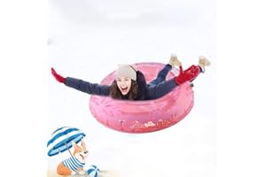 JODSEN Tube à Neige,Luges Gonflables,Snow Tube Sledge avec Poignées Durables,Luge à Neige Flocons de Neige Luge Bouée Résistant au Gelpour Enfants Adultes s'amuser en Plein air en Hiver,35,4 Pouces
