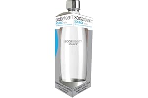 sodastream 1L Slim Metal Carbonating Bottle, Single