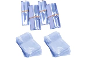 SKYPRO Fundas retráctiles de sublimación, 14 x 22 cm, bolsas de película retráctil de transferencia de calor para tazas, tazas, vasos, espacios en blanco, bandas retráctiles para sublimación, manualidades de