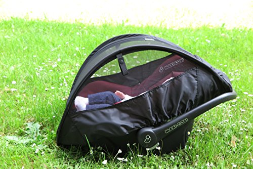 3 in 1 Multifunktionsbezug – Sonnenblende, Regenschutz und Insektennetz in einem, um Ihrem Baby in der Babyschale einen optimalen Schutz zu bieten - 8