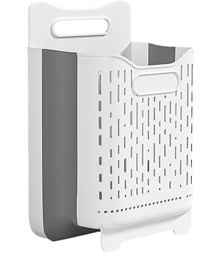 Organizer Da Appendere 2 Pezzi Con 6 Tasche - Cotone E Lino, Impermeabile, Con Ganci, Per Casa E Bagno, Rosso/Blu - Foto 5