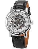 EASTPOLE Skelett Elegante Klassisch mechanische Handaufzug Herrenuhr Armbanduhr Uhr + EASTPOLE Geschenkbox PMW027