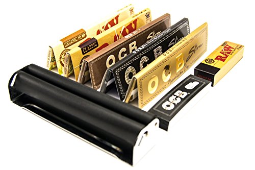 King Size Rolling Machine mit 5 King Size Rolling Papers und 2 Broschüren von Rolling Papers