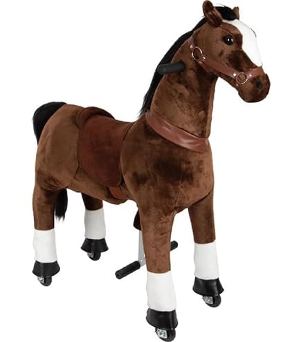 AIYAPLAY Porteur cheval électrique voiture électrique en animal avec guidon antidérapant pour enfants de 18 à 36 mois marron | France AIYAPLAY Porteur cheval électrique voiture électrique en animal avec guidon antidérapant pour enfants de 18 à 36 mois marron | France