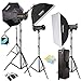 Produktbild Neewer 3 x qt-600 1800 W HSS + Godox sb-bw 120 cm Softbox Fotostudio Flash Strobe Light Kit Set Recycling Zeit von 0.05 – 1.2S + letwing Digital Gift Kit (3 x qt-600 W)