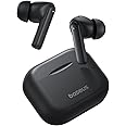 Baseus Wireless Earbuds Bluetooth 5.3, Bowie E17 Headphone In-ear Earphone, ENC Mics Noise Cancelling Headset, 25H Play Time Fast Charging, 12mm Large Driver (Black)