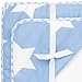 Twin Pack Hooded Towels White with Blue Stars Hood