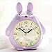 Produktbild LOTOS-Cartoon Totoro Kind Aufstehen Wecker Stille Nacht Licht Snooze Funktion Kleine Wecker,Purple
