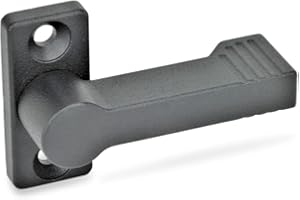 Ganter Normelemente GN 702-17-55-A-SW Sperrriegel Sperriegel mit 4 Raststellungen, schwarz, Riegellänge: 55mm