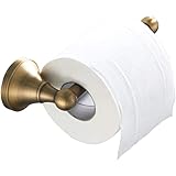 Flybath Toilet Roll Holder Without Cover Antique Brass Bathroom Paper Tissue Bar Wall Mounted, 20 cm / 7.87 inches, Brushed B