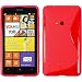 Produktbild PhoneNatic Case für Nokia Lumia 625 Hülle Silikon pink S-Style + 2 Schutzfolien