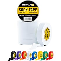 6 Rolls - SPORTTAPE Sock Tape - Black - 1.9cm X 20m | PVC Football - View #8
