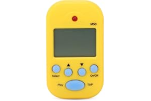 Sharainn Mini metronomo Facile da Usare, metronomo a 5 Colori, metronomo Digitale LCD M50 metronomo Digitale, per Piano Trappola Batteria Chitarra per Beth