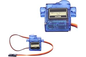 Fiorky SG90 9G 180/360 degrés Micro servomoteur numérique Mini Servos à voilure Fixe avec câble pour hélicoptère RC Avion Voiture Bateau Robot