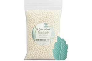 Gran Velada – Cera de Soja Moldeable 500g | Cera Vegetal para Hacer Velas Caseras con Moldes | Cera Natural y Vegana para Velas en Silicona