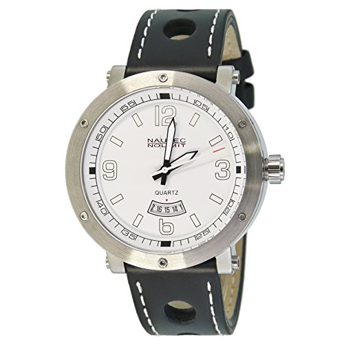 Nautec No Limit Herren-Armbanduhr XL Shamal Analog Quarz Leder SM QZ3/LTSTWH-WH Nautec No Limit Herren-Armbanduhr XL Shamal Analog Quarz Leder SM QZ3/LTSTWH-WH