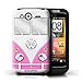 Produktbild Stuff4 Hülle / Hülle für HTC Wildfire S/G13 / Rosa Muster / VW Campingbus Kollektion