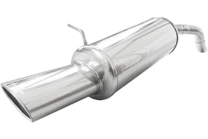 InoXcar RECL.32.120 - Scarico sportivo per Clio 4 1.2 75PS 2013-1x120x80 mm, in ciaio INOX