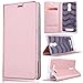 Produktbild SMART LEGEND Lederhülle für Xiaomi Redmi Note 3 Ledertasche Hülle Rosegold Schutzhülle Premium PU Leder Flip Case Protective Cover Innere Transparent Weiche Silikon Bookcase Handy Tasche Schale mit Magnet und Karteneinschub Standfunktion Etui