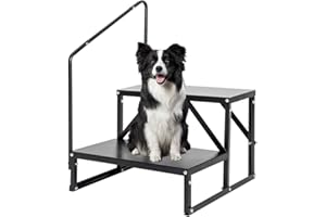 CStern Escalera de autocaravana, antideslizante, dos peldaños, escalones de hidromasaje con pasamanos, 2 niveles para caravanas, camping, autocaravanas, escaleras portátiles para remolque de viaje