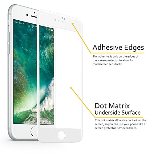 SENDIS Protector de Pantalla para iPhone 7 Plus Cobertura Completa Cristal Templado color blanco SENDIS Protector de Pantalla para iPhone 7 Plus Cobertura Completa Cristal Templado color blanco