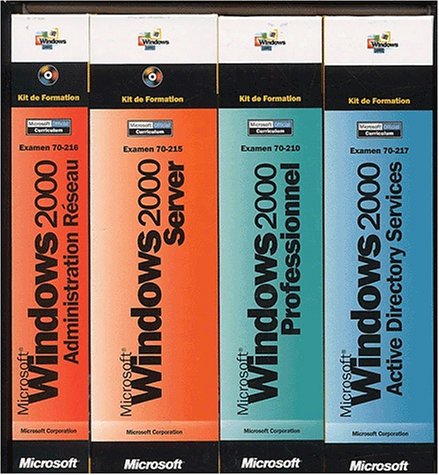 Kit de Formation Microsoft Windows 2000 - livre de référence - français (pack de 4 ) Kit de Formation Microsoft Windows 2000 - livre de référence - français (pack de 4 )