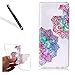 Produktbild Galaxy Note 8 Hülle,Galaxy Note 8 Durchsichtig Hülle,Leeook Elegant Kreativ Mode Schön Ultra Dünn Bunt Lila Rot Mandala Blume Gemalt Muster Entwurf Transparent Klar Clear Weich TPU Silikon Handyhülle Schutzhülle Ultra Schlank Slim Silikonhülle felxible Bumper Zurück Case Cover für Samsung Galaxy Note 8 + 1 x Schwarze Eingabestift-Colorful Mandala Flower
