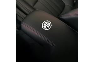 OscitY Auto Pelle Console Centrale CopriBraccioli, per MG ZS 2017-2022 bracciolo Centrale Confortevoli Impermeabile Car Protezione Accessori,B/Black Black