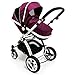 iSafe Trio Pram Stroller 2in1 - Plum (Purple)