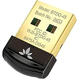 Avantree DG45 Bluetooth 5.0 USB Dongle, Ricevitore Adattatore Chiavetta per PC Laptop, Trasferimento Wireless per Cuffie Alto