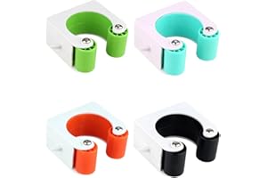 QQY Lot de 4 clips de fixation pour vélo, abri de jardin, mur de vélo, système de rangement pour vélo de montagne, montage mural, garage, base (VTT)