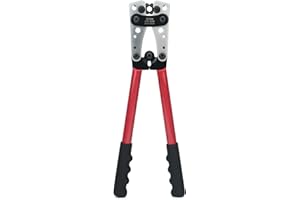 IWISS iCrimp Narzędzie do zaciskania końcówek akumulatora do ciężkich miedzianych końcówek od 6 do 50 mm², narzędzie do zaciskania końcówek osadczych