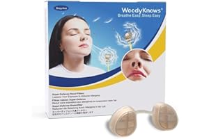 Filtri nasali WoodyKnows Super-Defensa, aiuto per le allergie stagionali e l'inquinamento industriale, protezione per il trasporto pubblico (Narice Rotonda, S, 3 Filtri+24 Sostituzioni)