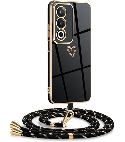 Protección Teléfono Funda Con Cuerda Para OPPO A15 Orgstyle - TPU Transparente, Collar Ajustable, Color Rosa Funda Transparente Tpú Colgante
