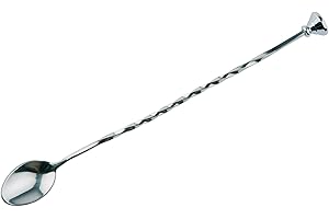 ‎BUDDY´S BAR Buddy´s Bar - Barlöffel, hochwertige Barlöffel, lebensmittelecht, gedrehter Stiel inklusive Stößel, 27 cm lang, Edelstahl poliert, 1 Stück