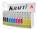 Produktbild KRAFTINK 12 x XL Tintenpatronen kompatibel zu Epson T1281, T1282, T1283, T1284, Schwarz, Cyan, Magenta, Gelb, C Y M B