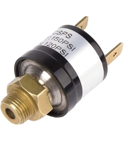 Pressostat 12V Universel Pour Compresseur D'Air - Plage 90-120 PSI, Filetage NPT 1/4" - Interrupteur Automatique De Pression