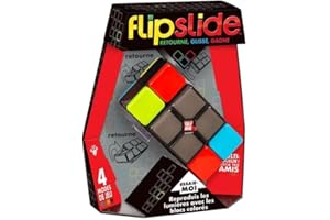 MOOSE TOYS Moose Games Jeu électronique Portable FLIPSLIDE - RETOURNE, Glisse, GAGNE Reproduis Les lumières avec Les Blocs colorés. 4 Modes de Jeu. Multijoueur ! Défie tes Amis !