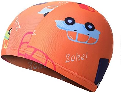 NAUY- Swimming Cap Male And Female Children Swimming Cap Cute Cartoon Pattern Baby Swim Cap Published Swimming Cap Care ( Color : #6 )