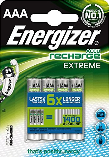 Preisvergleich Produktbild Energizer Akkus Extreme / 635751, 800 mAh Micro AAA HR03 Inh. 4