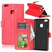 Produktbild Nancen Compatible with Handyhülle Huawei P9 Lite / P9 Mini (5,2 Zoll) Lederhülle Style Acht Farbe Weich PU Flip Case Ledertasche/Schutz Etui, Karten Slot Foto Wallet Hülle