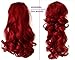 PRETTYSHOP 20" & 120g Hair Piece Pony Tail Extension 2 IN 1 Curled Wavy Heat-Resisting Diverse Colors (intense red 3100 H10-2)