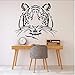 Produktbild Wsxxnhh Tigerkopf Silhouette Wandaufkleber Wilde Tier Wohnkultur Große Katze Vinyl Klebstoff Abnehmbare Aufkleber Kunstwandbild 68 Cm X 58 Cm