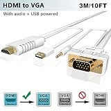 Chipset Activo Incorporado: el cable de cobre sin oxígeno y el conector chapado en oro de 24K brindan protección de rigidez y un excelente rendimiento de transmisión. El cable USB debe conectarse cuando funciona con dispositivos de bajo voltaje (como PS3/PS4, Nintendo Switch, XBox, Mac mini y Blu-ray Player, etc.).
