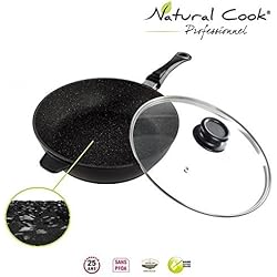 Sauteuse en pierre granité et céramique - tous feux dont induction - Natural Cook Professionnel (28 cm)