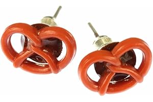 Miniblings bretzel Boucles d'oreille d-oreilles bretzel fête de la bière Wiesn Bayern 1cm - Boucles d'oreille bijoux de mode main je branche Boucles d'oreille