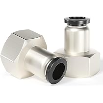 Raccordo Gomito Femmina 12mm - 1/2'' BSP Per Tubi Pneumatici (10 Pezzi) - Foto 3